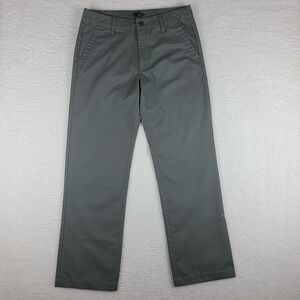 Oakley Pants Mens 32x32 Gray Straight Leg Loose Fit Chino Khakis‎ HEMMED